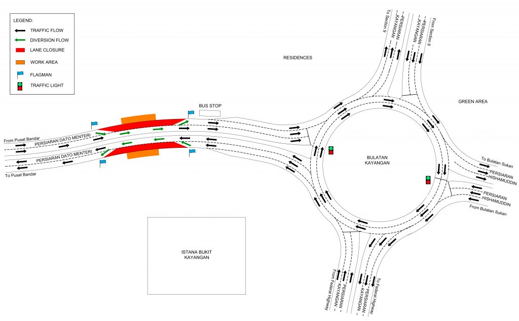 Traffic Announcement: Temporary Lane Closures on Persiaran Dato Menteri ...