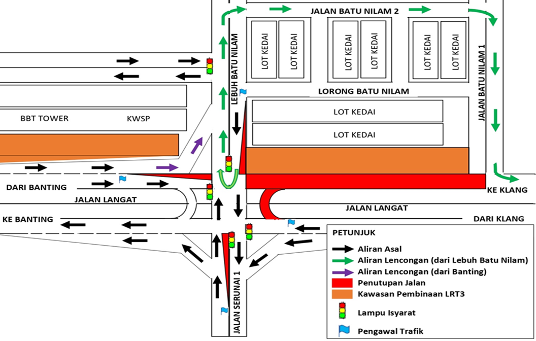 Notis Trafik : Lanjutan Penutupan Jalan Dan Lencongan Trafik Di Jalan ...